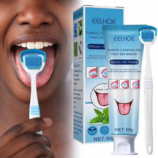 Kit Eelhoe — Fini la Mauvaise Haleine  (Gel nettoyant + Gratte langue)